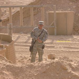 Dad in camp KV, Iraq