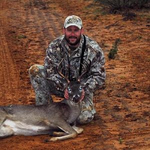 My south Texas buck that i misjudged.  Should have let him walk.