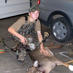 first deer with a bow not a monster but hey it put food on the table