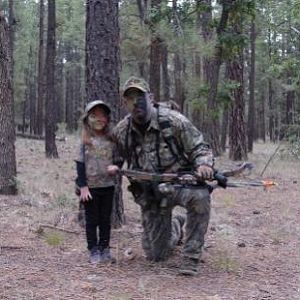 My best hunting buddy!  We decided my 5 year old daughter was ready to hike through the woods with me on a short deer hunt.  She insisted on being spr