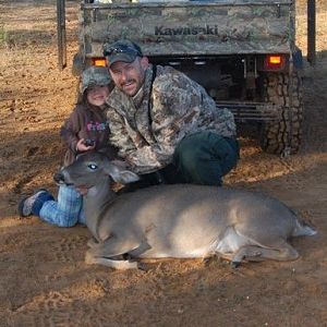 Me and my best hunting buddy with our trophy.