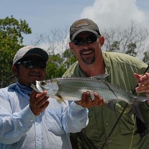 My first tarpon.  A baby tarpon, but a tarpon nonetheless!