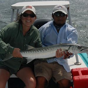 Minnie with a very nice barracuda!