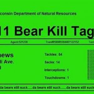 Bear Kill Tag